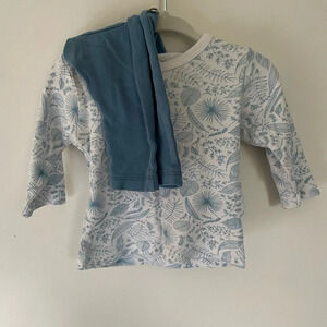 Babyushka Gender Neutral Blue Organic Cotton Outfit‎